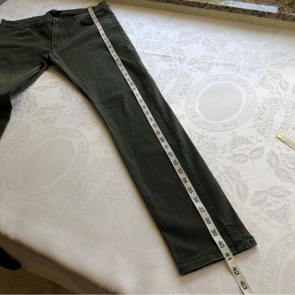 H&M Super Skinny Fit Olive Green Jeans Denim Pants Women’s Size 32 Stretchy - Picture 13 of 16